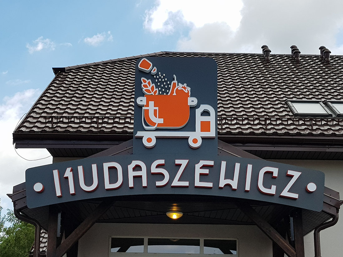 Litery 3D LED dla firmy Kudaszewicz z Garwolina
