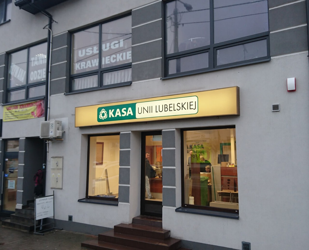 Kaseton reklamowy dla Kasy Unii Lubelskiej