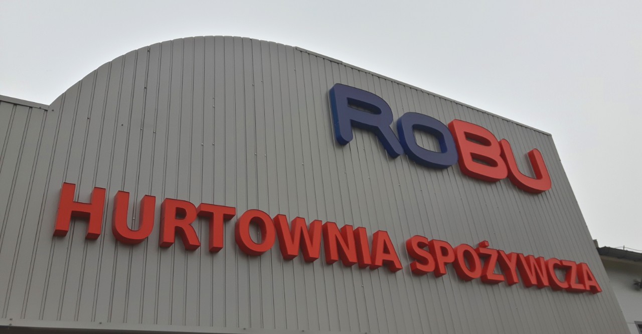 Litery blokowe dla Hurtowni Spożywczej RoBu