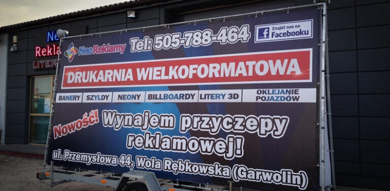Mobilne tablice reklamowe